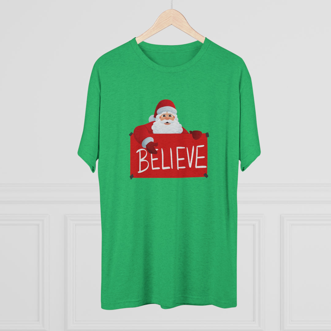 Santa and Believe Sign t-shirt