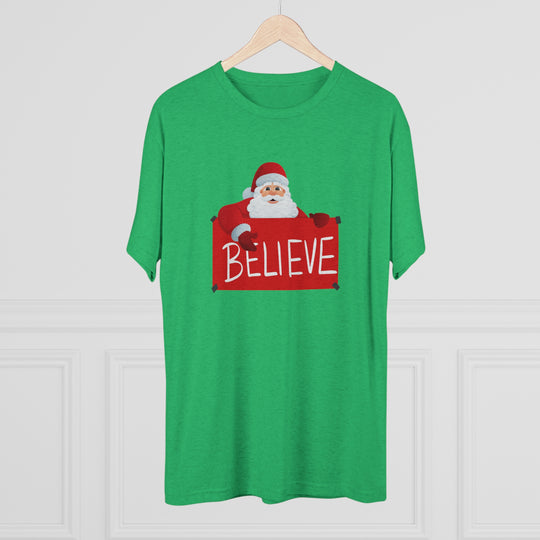 Santa and Believe Sign t-shirt