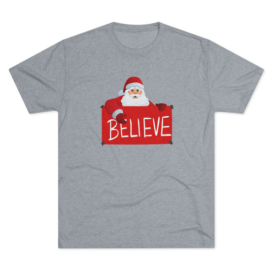 Santa and Believe Sign t-shirt