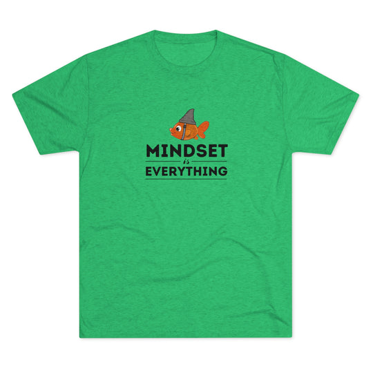 Mindset is Everything Goldfish with Shark Fin t-shirt