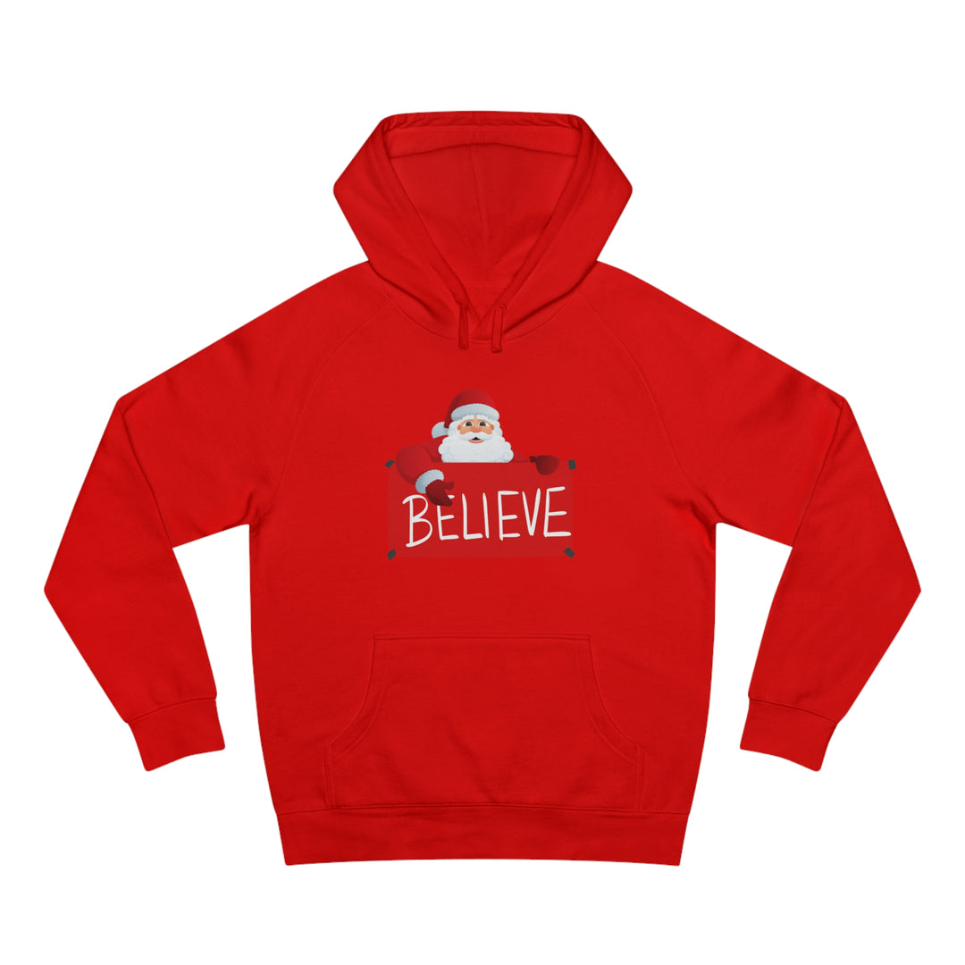 Santa and Believe Sign Hoodie