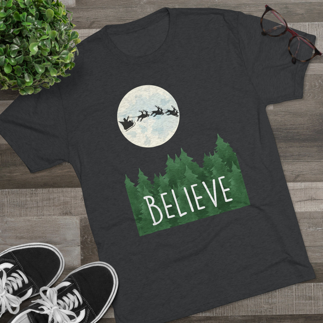 Santa "BELIEVE" inspiration t-shirt