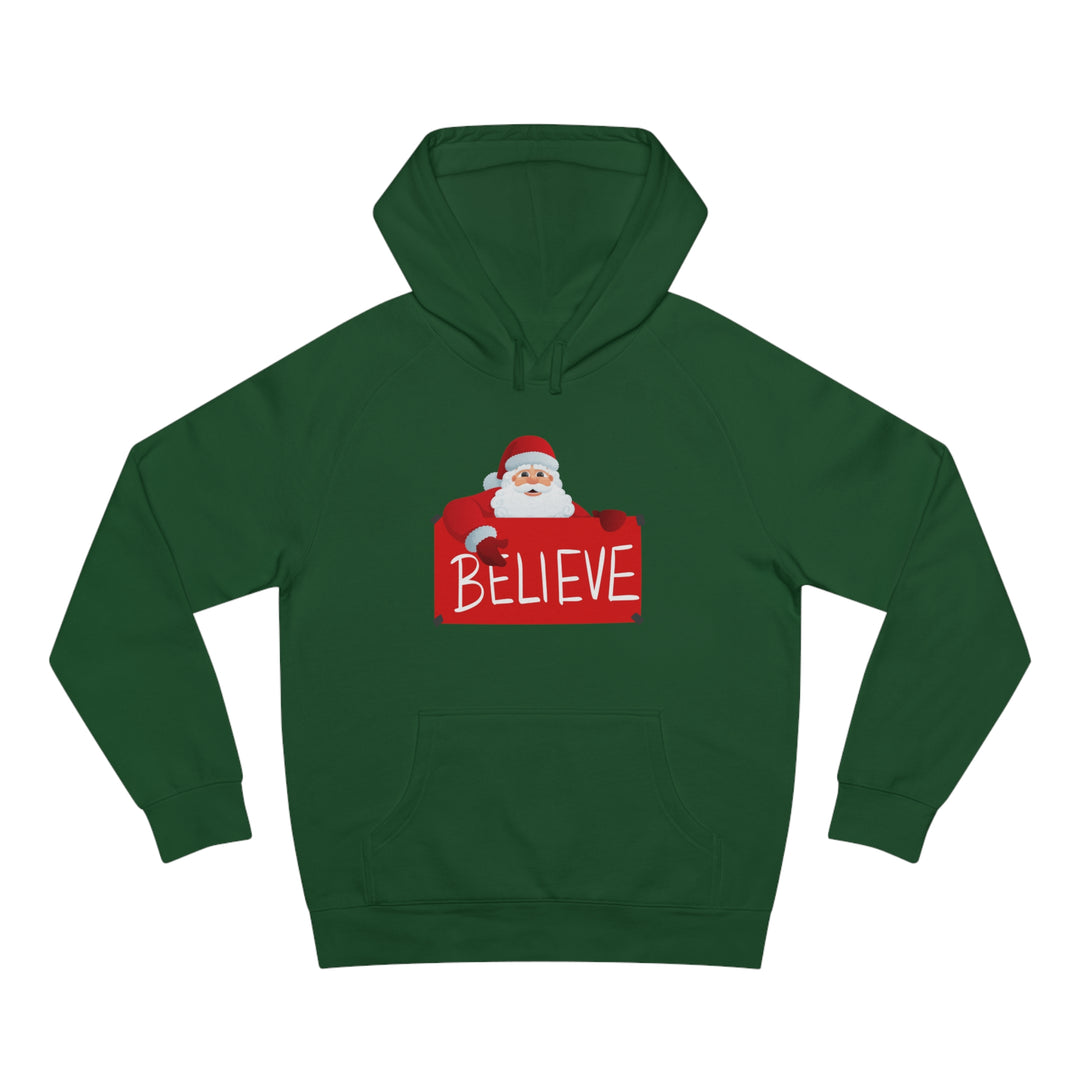 Santa and Believe Sign Hoodie