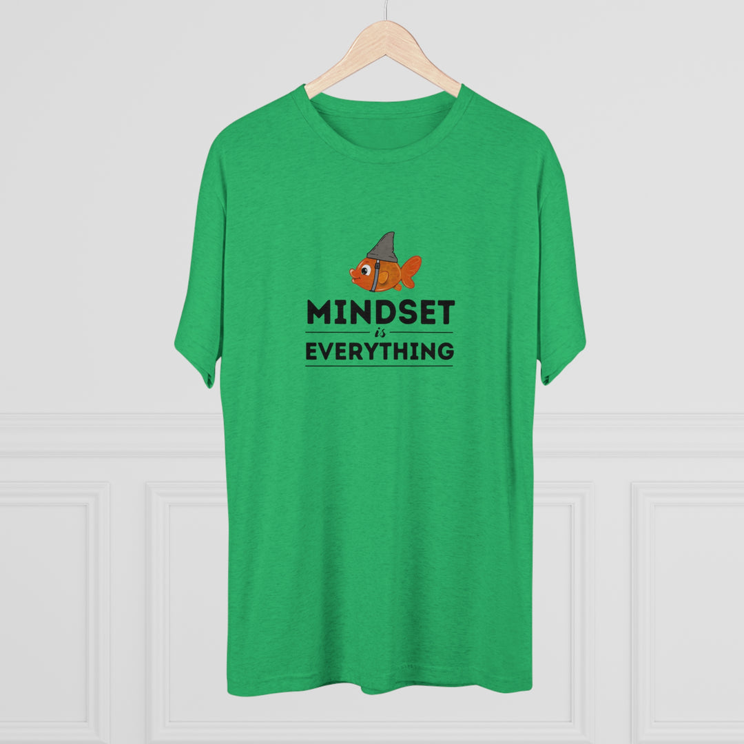 Mindset is Everything Goldfish with Shark Fin t-shirt