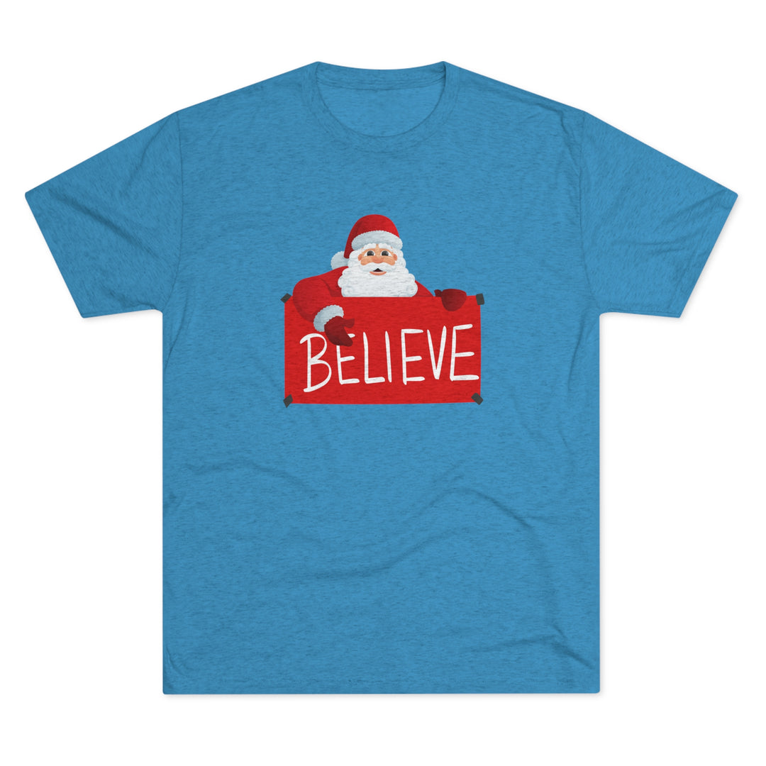 Santa and Believe Sign t-shirt