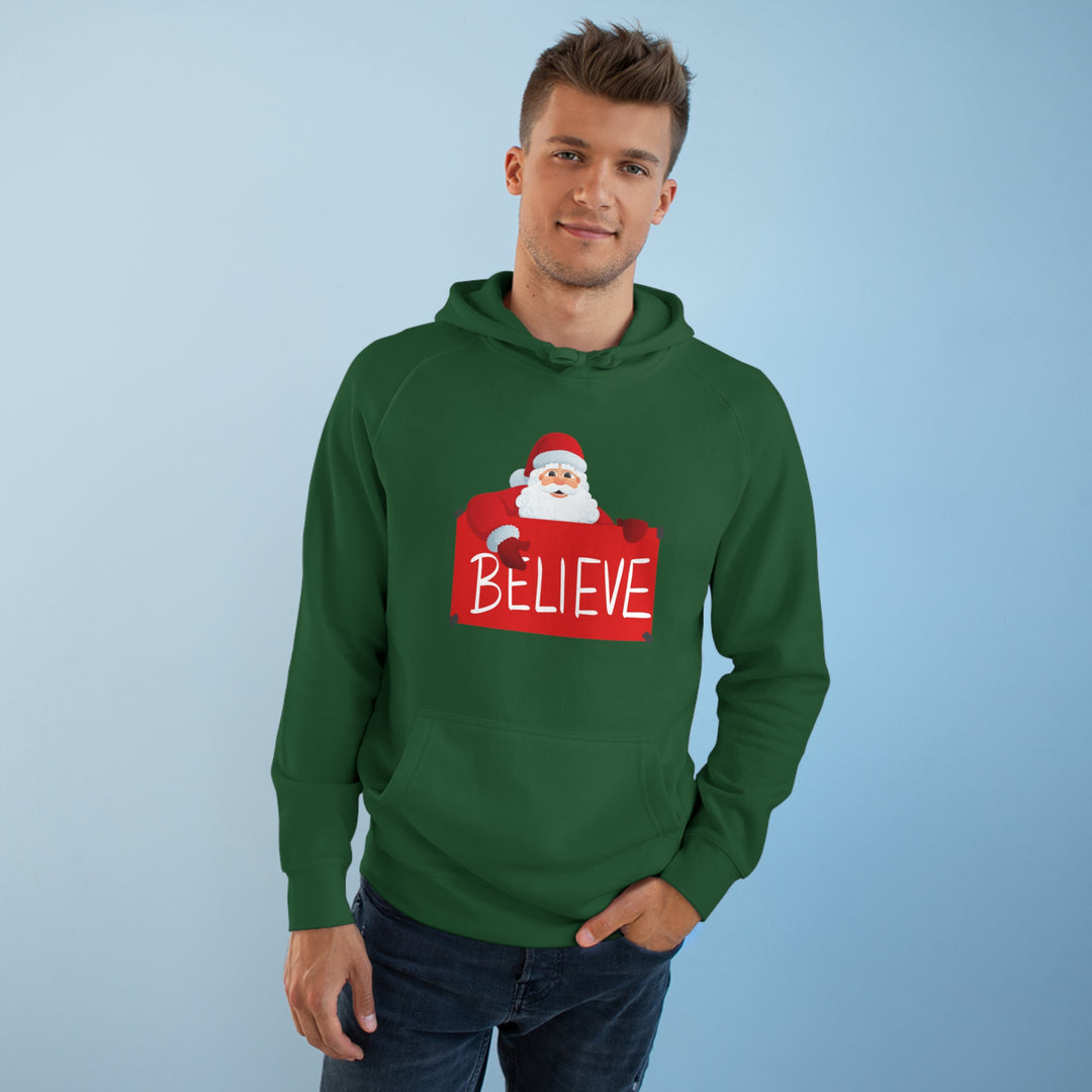 Santa and Believe Sign Hoodie