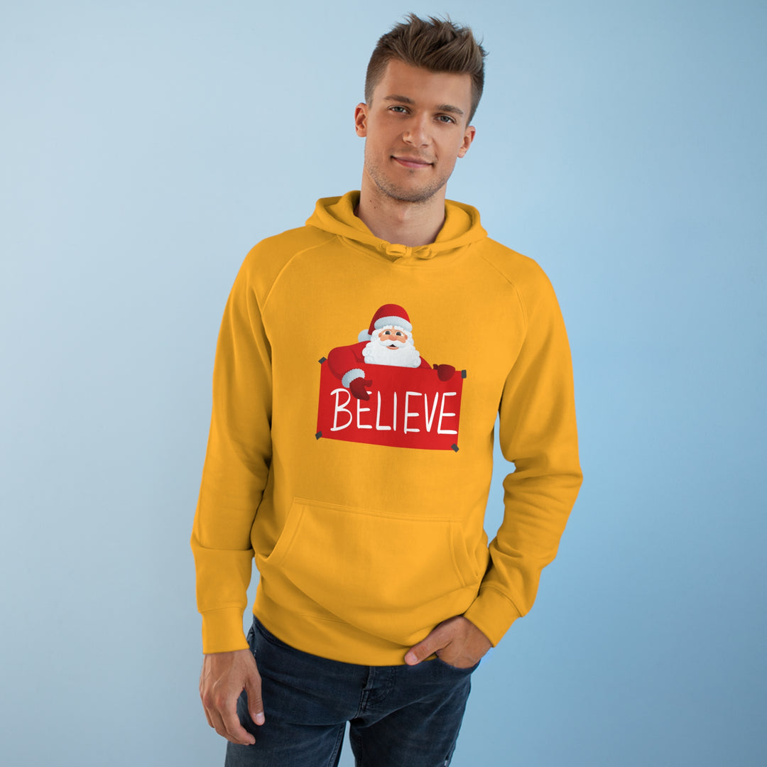 Santa and Believe Sign Hoodie