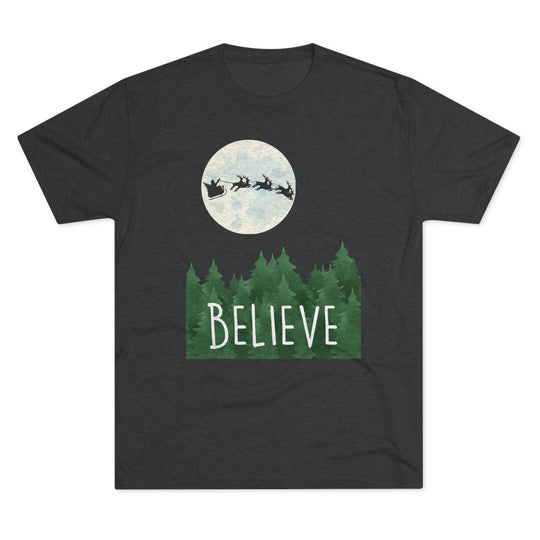 Santa "BELIEVE" inspiration t-shirt