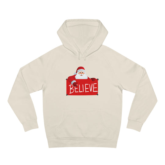 Santa and Believe Sign Hoodie