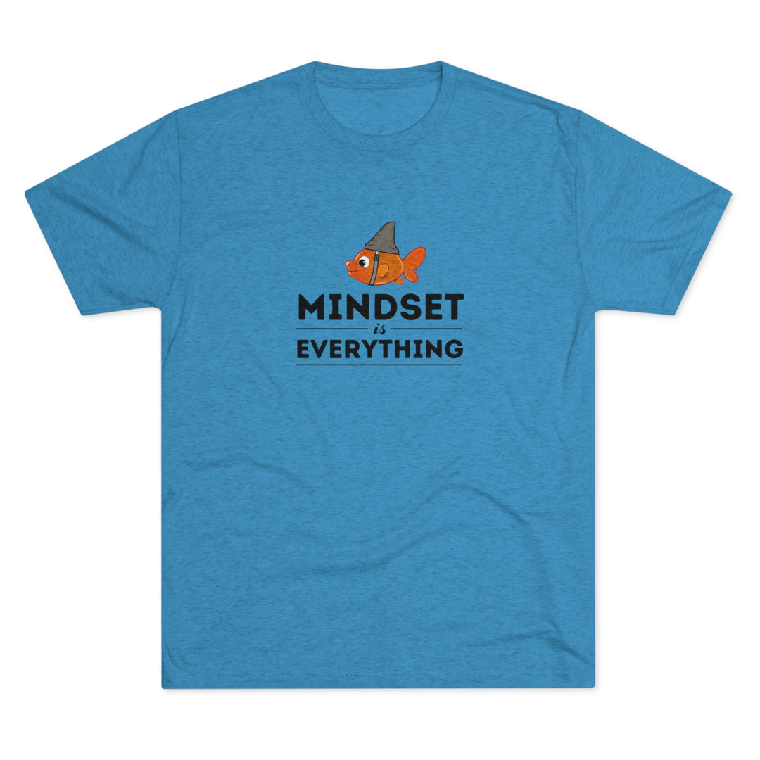 Mindset is Everything Goldfish with Shark Fin t-shirt