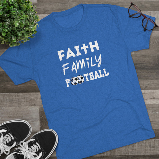 Faith Family Football (Soccer) t-shirt