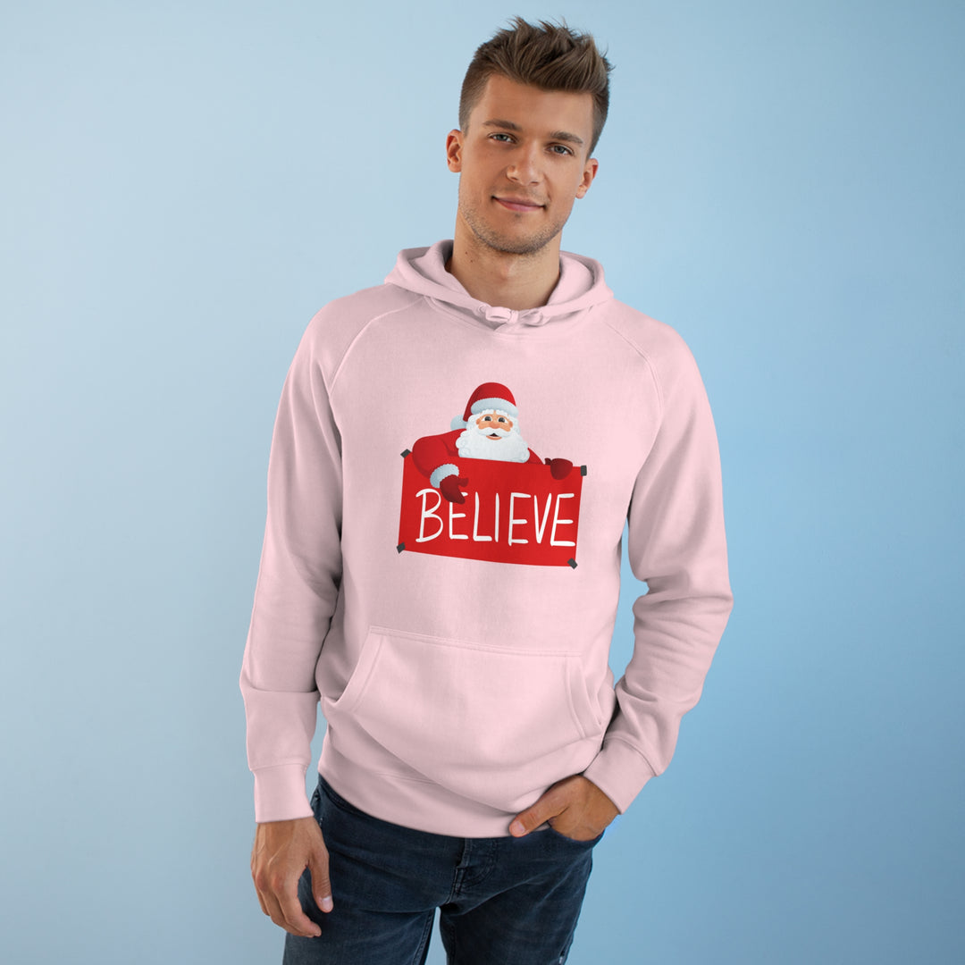 Santa and Believe Sign Hoodie