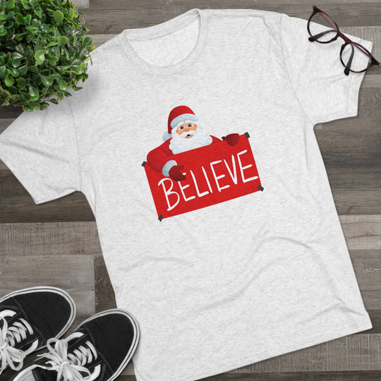 Santa and Believe Sign t-shirt