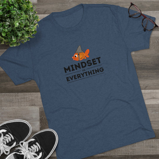 Mindset is Everything Goldfish with Shark Fin t-shirt