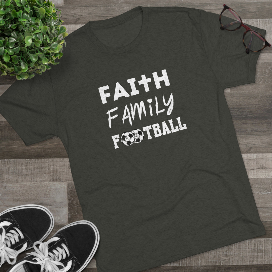 Faith Family Football (Soccer) t-shirt