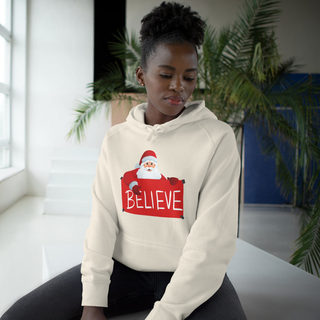 Santa and Believe Sign Hoodie