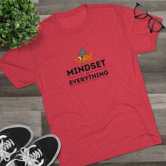 Mindset is Everything Goldfish with Shark Fin t-shirt