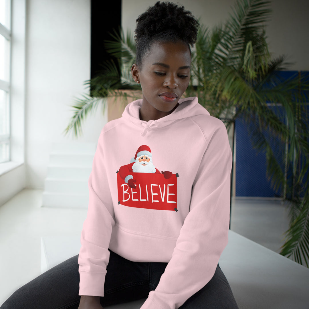 Santa and Believe Sign Hoodie