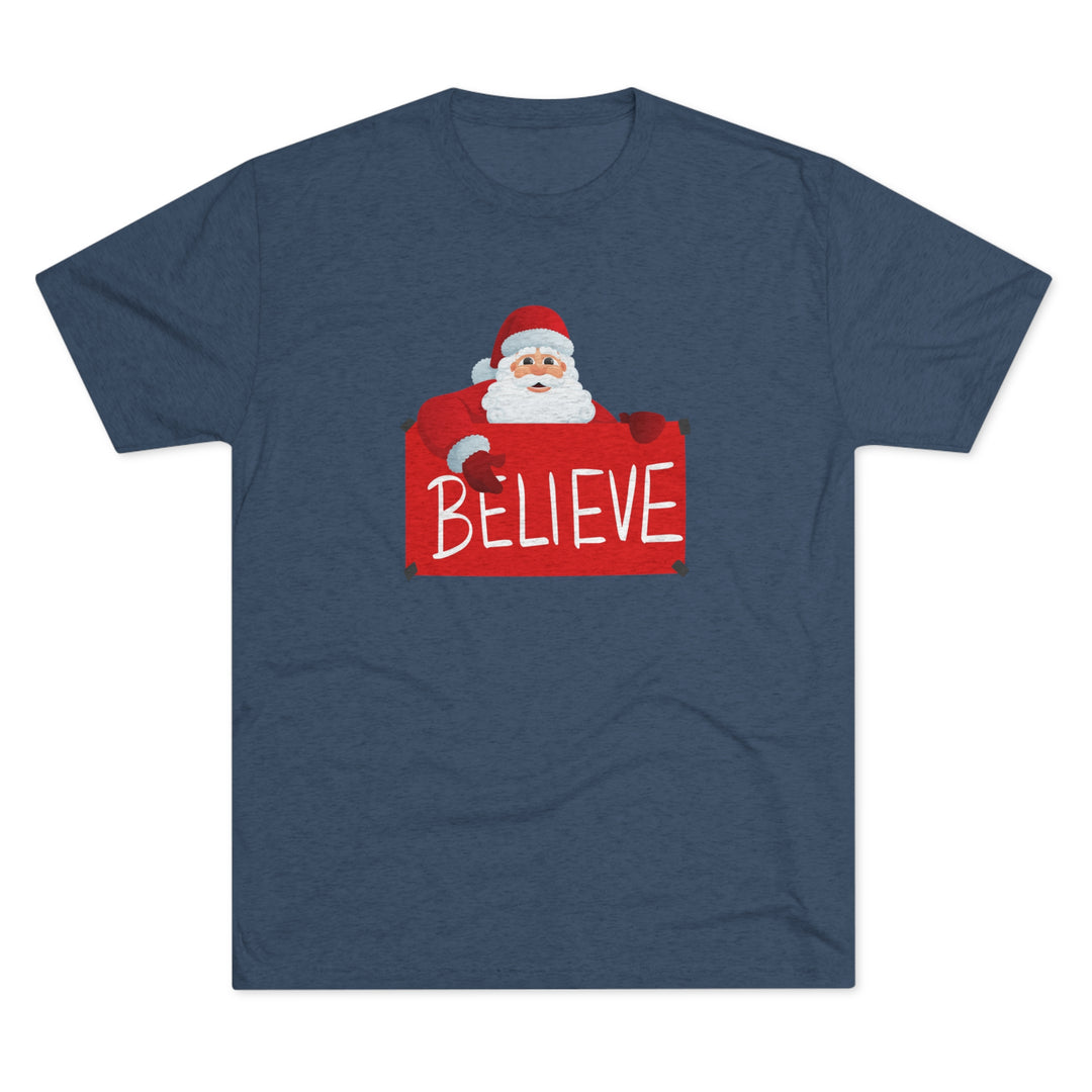 Santa and Believe Sign t-shirt