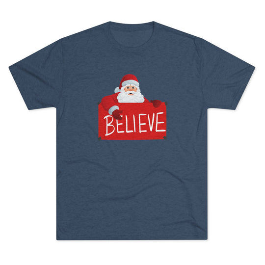 Santa and Believe Sign t-shirt