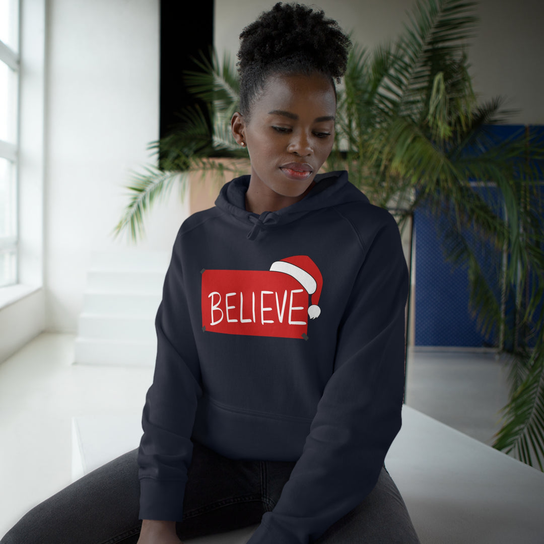 Believe Santa Hat Hoodie