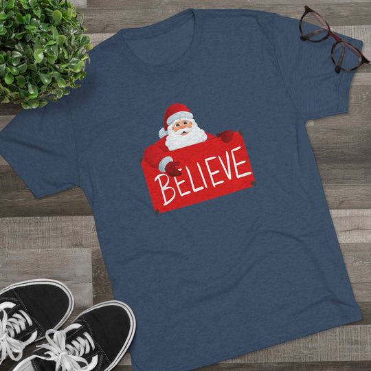 Santa and Believe Sign t-shirt