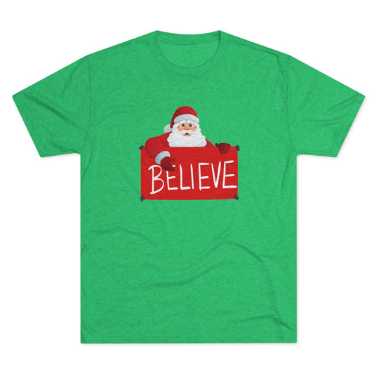 Santa and Believe Sign t-shirt