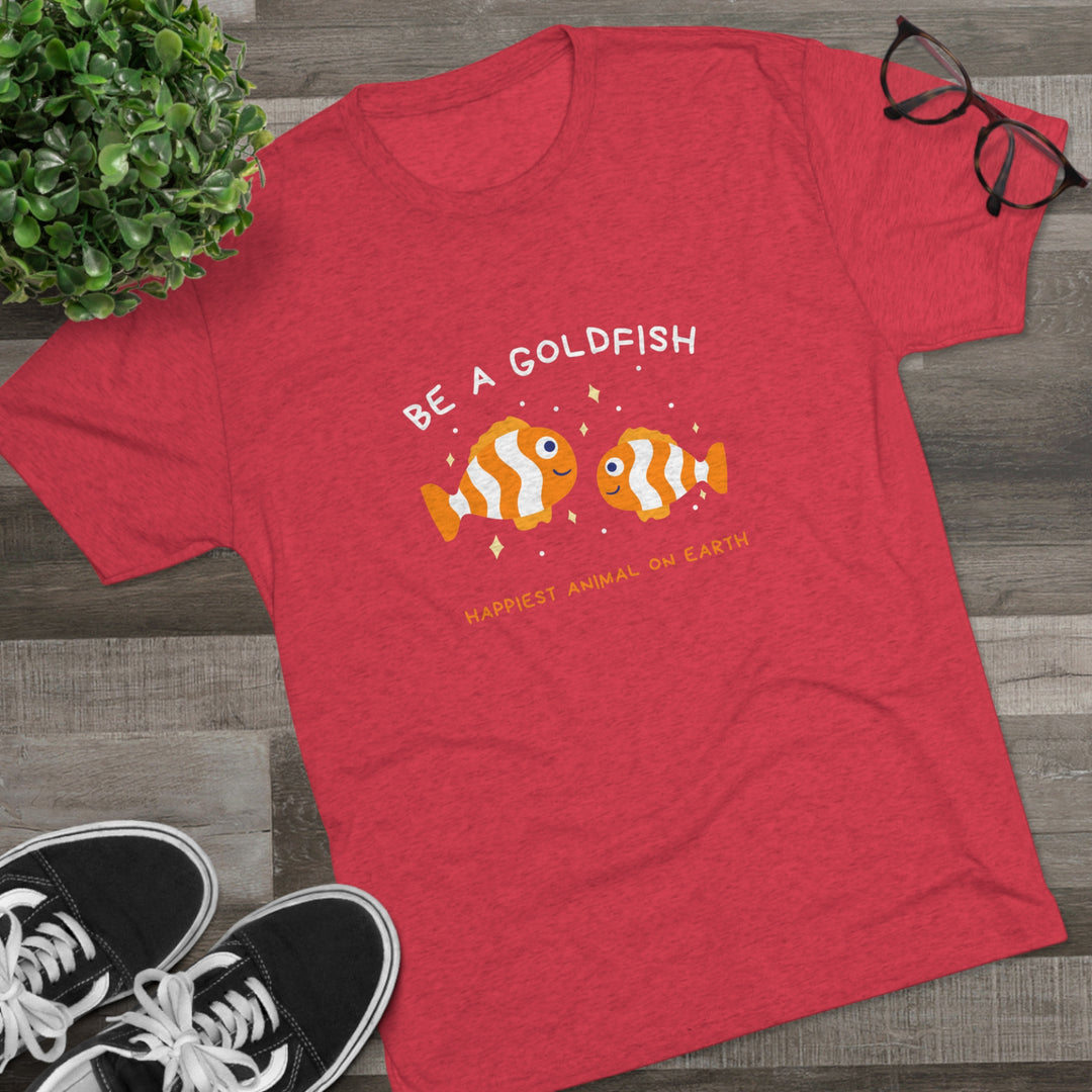 Goldfish Happiest Animal t-shirt