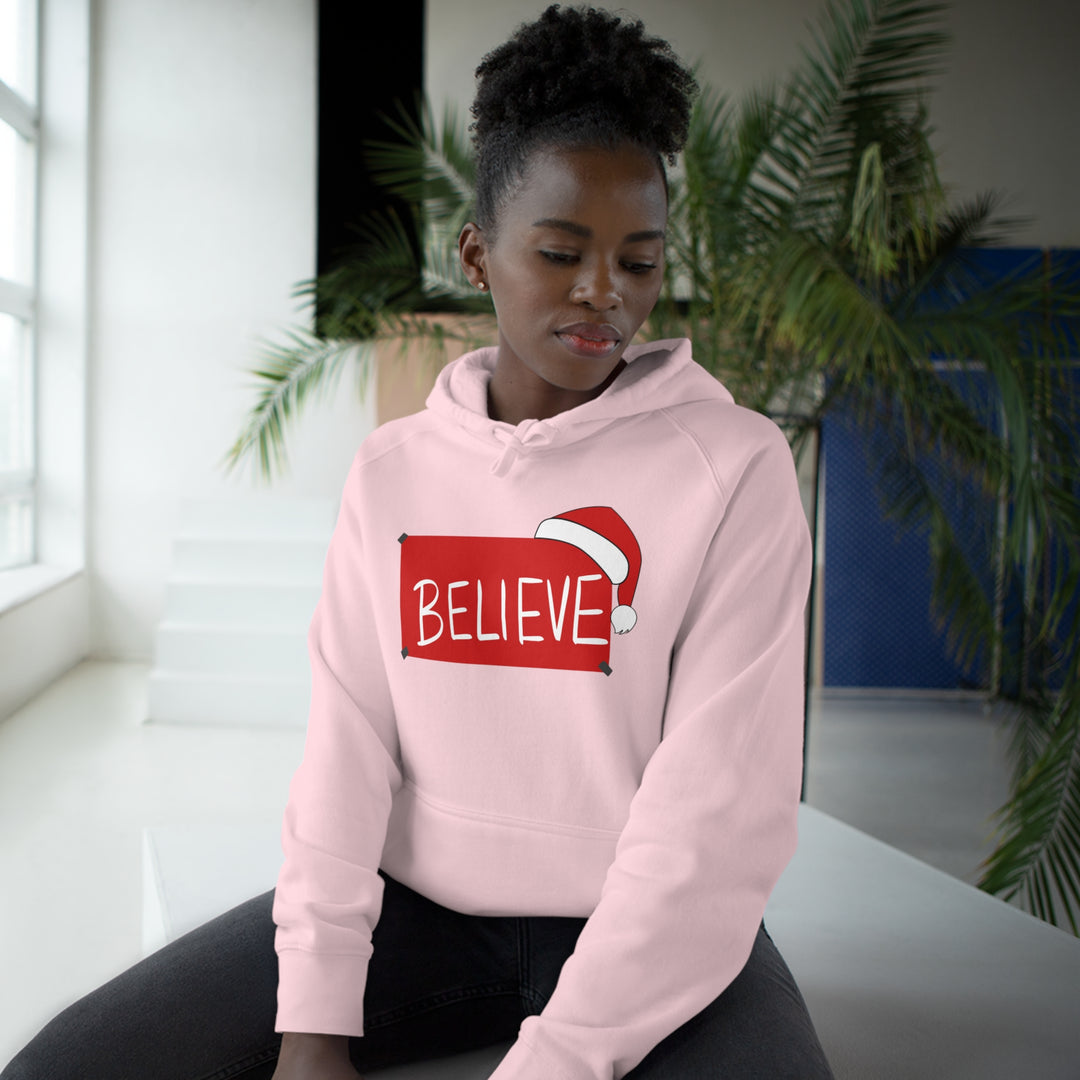 Believe Santa Hat Hoodie