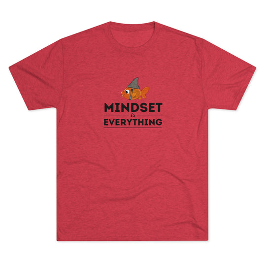 Mindset is Everything Goldfish with Shark Fin t-shirt