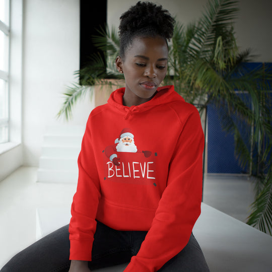 Santa and Believe Sign Hoodie