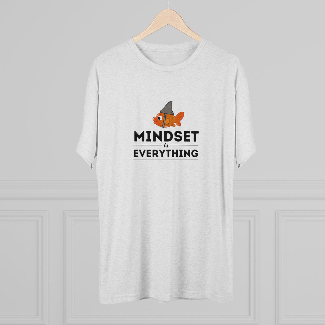 Mindset is Everything Goldfish with Shark Fin t-shirt