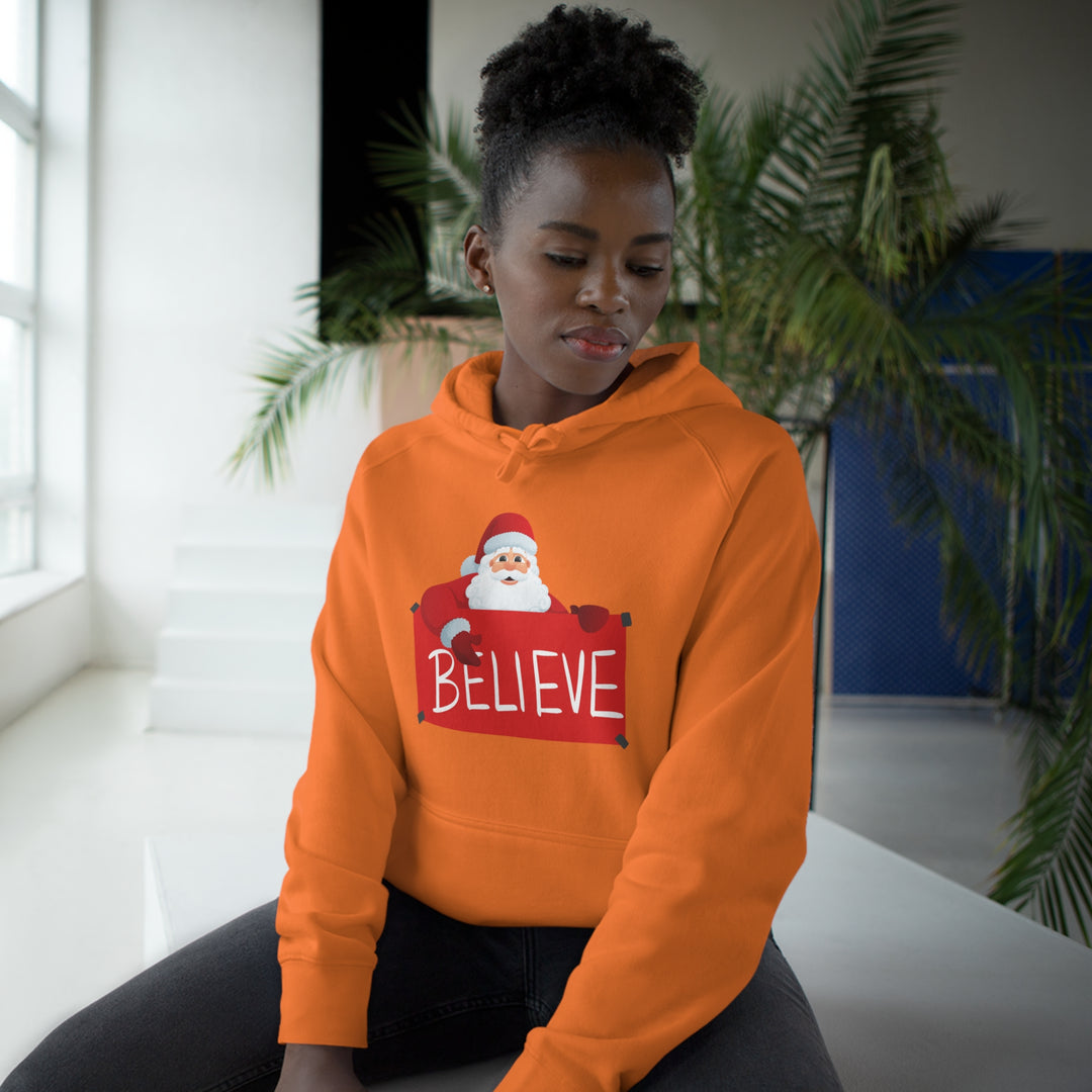 Santa and Believe Sign Hoodie