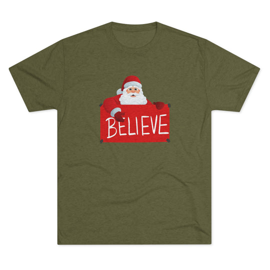 Santa and Believe Sign t-shirt