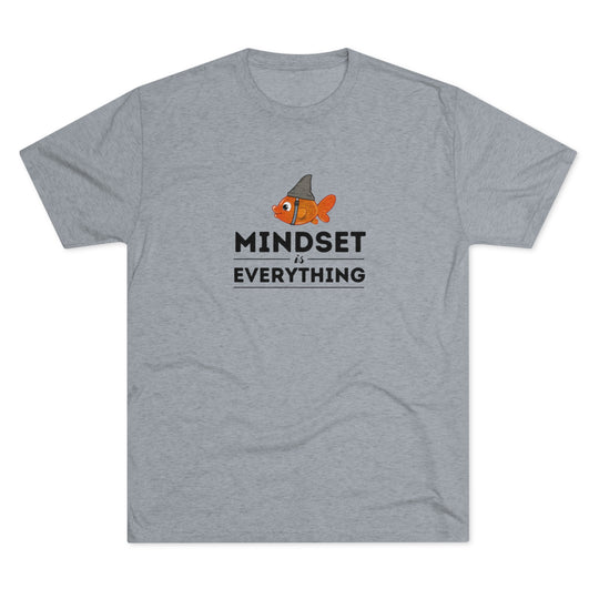 Mindset is Everything Goldfish with Shark Fin t-shirt