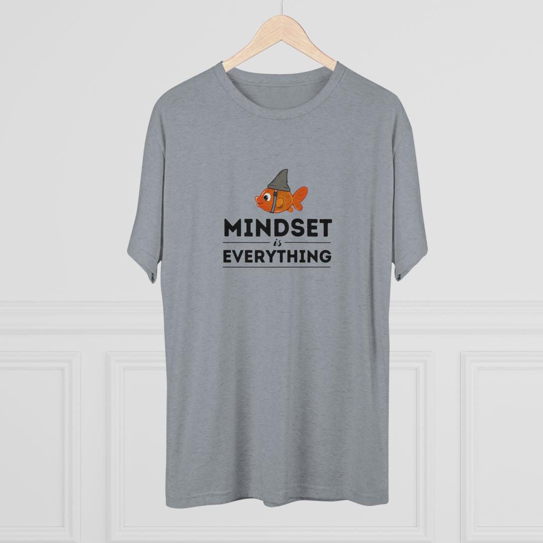 Mindset is Everything Goldfish with Shark Fin t-shirt